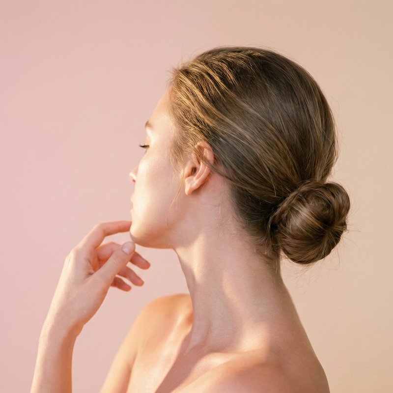 Silhouette sublimée — profil épaule et cou baigné de lumière dorée, médecine esthétique Cabinet Épione