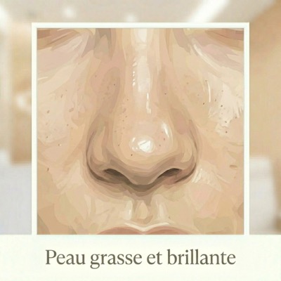 Peau grasse et brillante