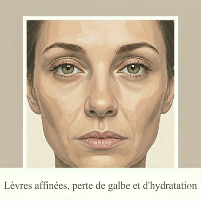 Lèvres affinées, perte de galbe