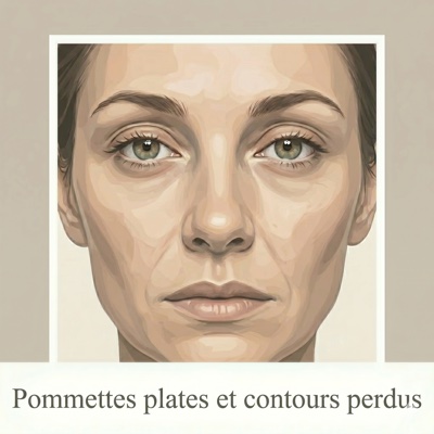 Pommettes plates et contours perdus