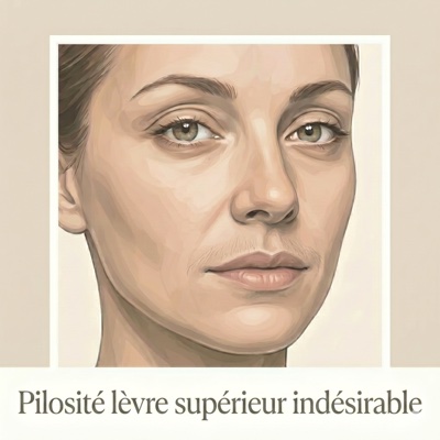 Pilosité lèvre supérieure indésirable