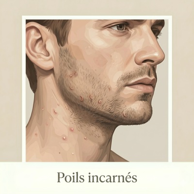 Poils incarnés (homme)