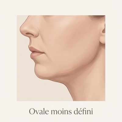 Ovale moins défini